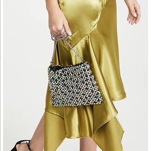 Loeffler Randall Mia Beaded Clutch - Rainbow Metallic Raime